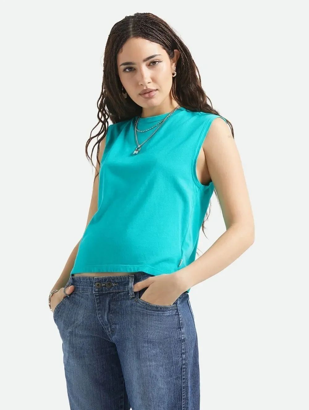 Brixton Carefree Organic Garment Dye Muscle Tank